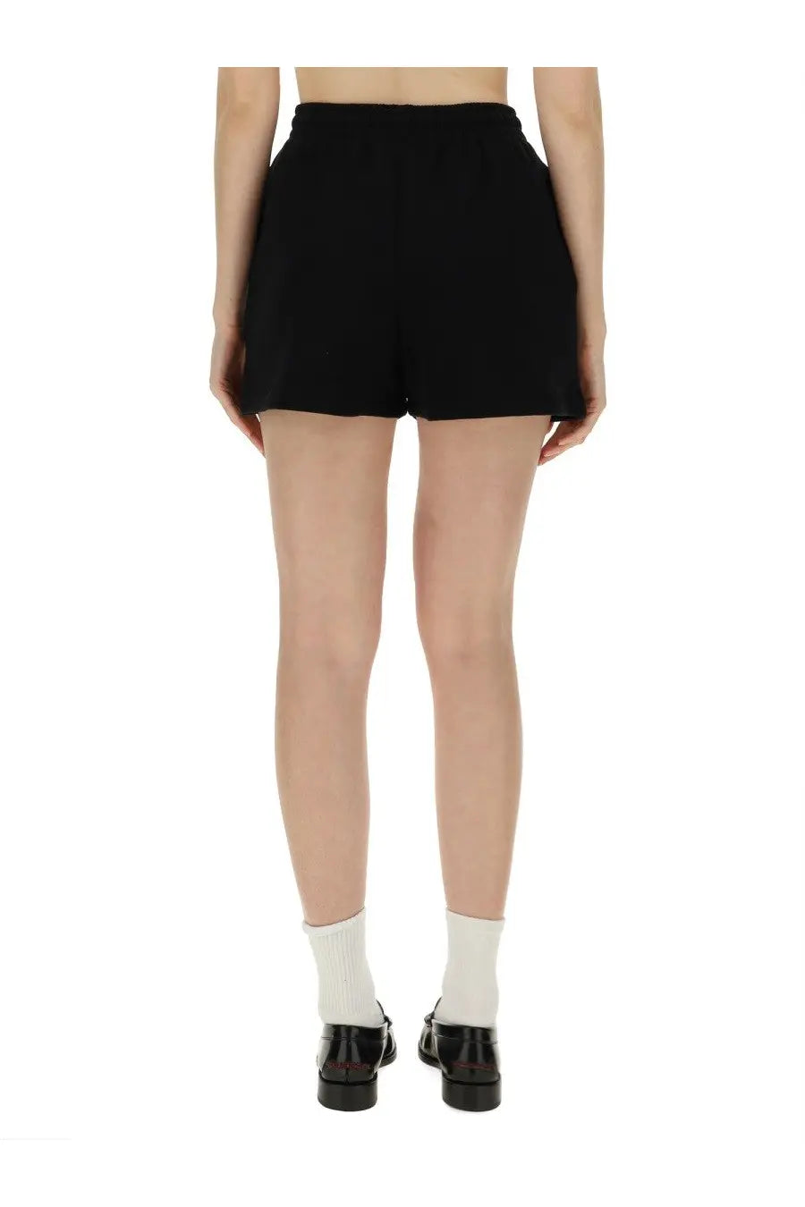 ROTATE Birger Christensen Women's High Waisted Shorts Black, view 4