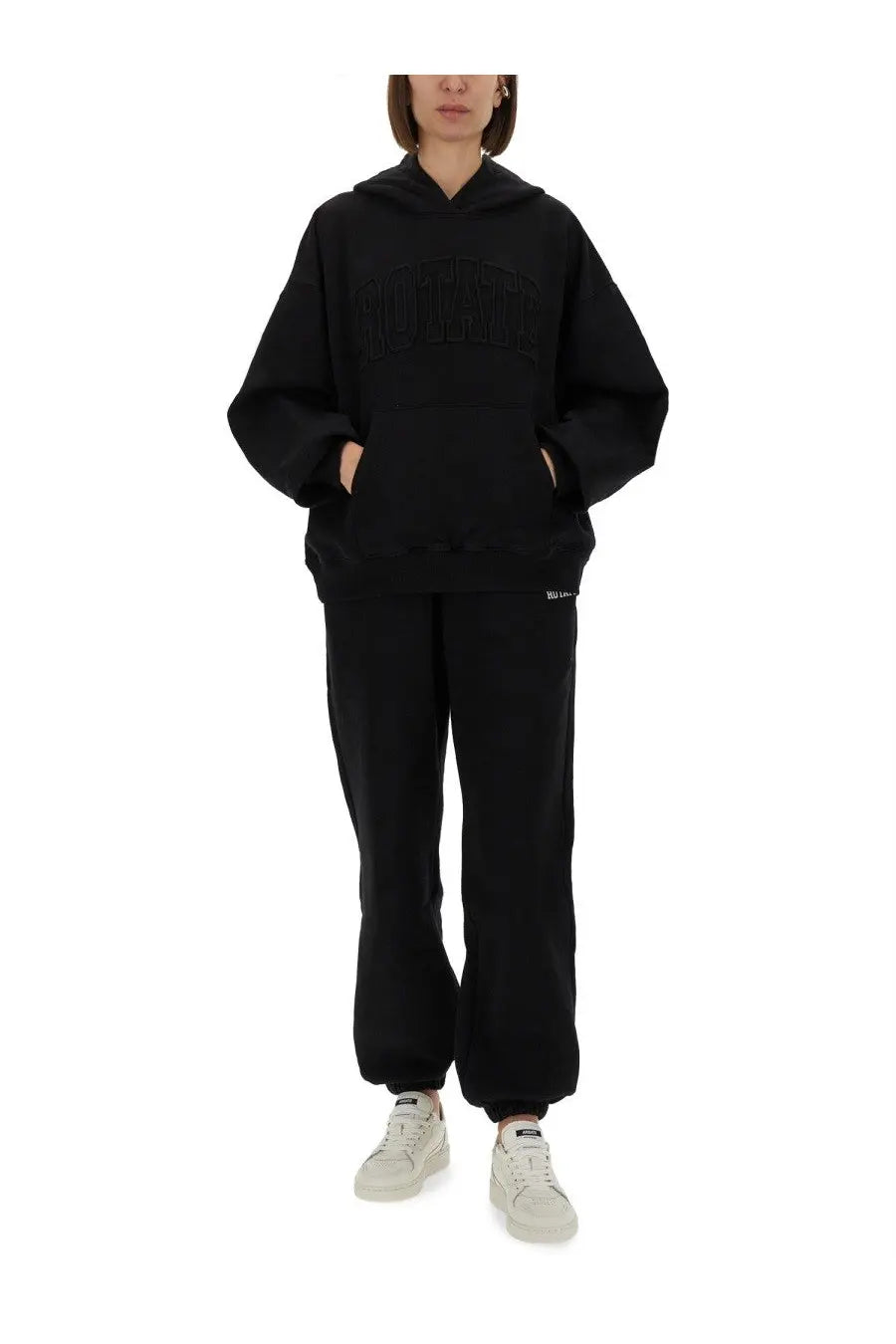ROTATE Birger Christensen Women's Hooded Sweatshirt Black, view 2