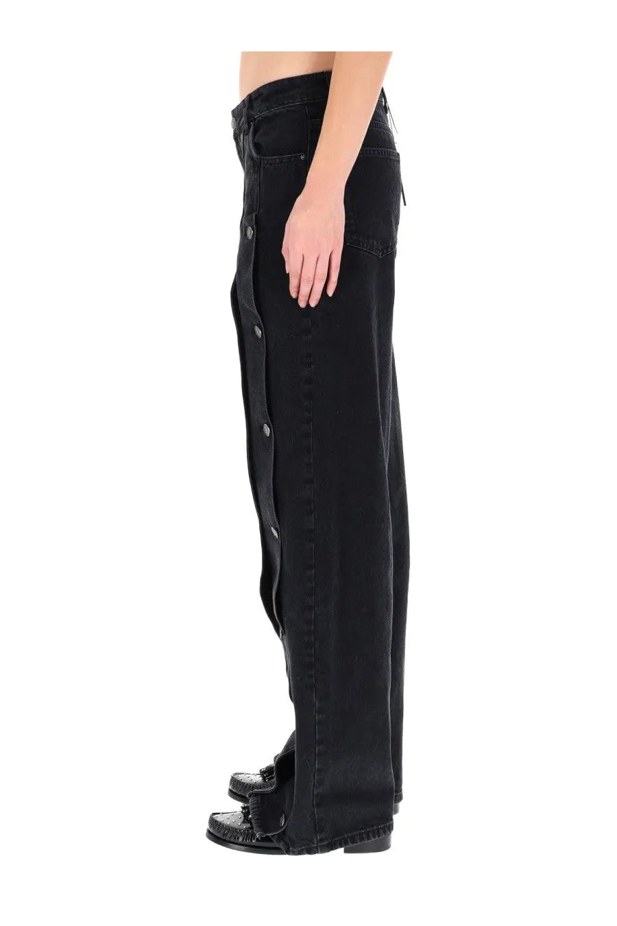 ROTATE Birger Christensen Women's Jeans Black, view 3