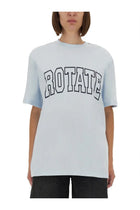 ROTATE Birger Christensen Women's Jersey Shirt Blue