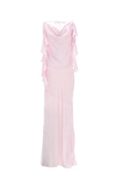 ROTATE Birger Christensen Women's Long Waterfall Dress Blue, view 3