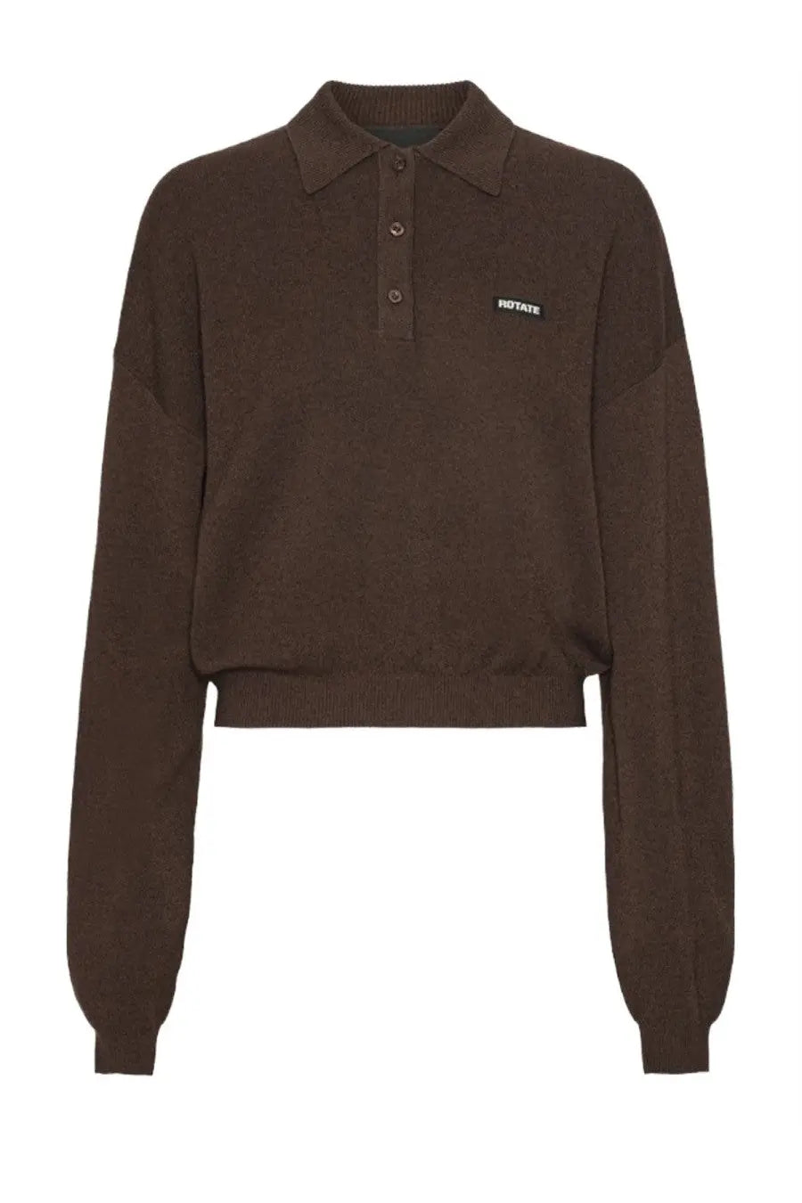 ROTATE Birger Christensen Women's Polo Brown