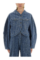 ROTATE Birger Christensen Women's Round Sleeve Jacket Blue