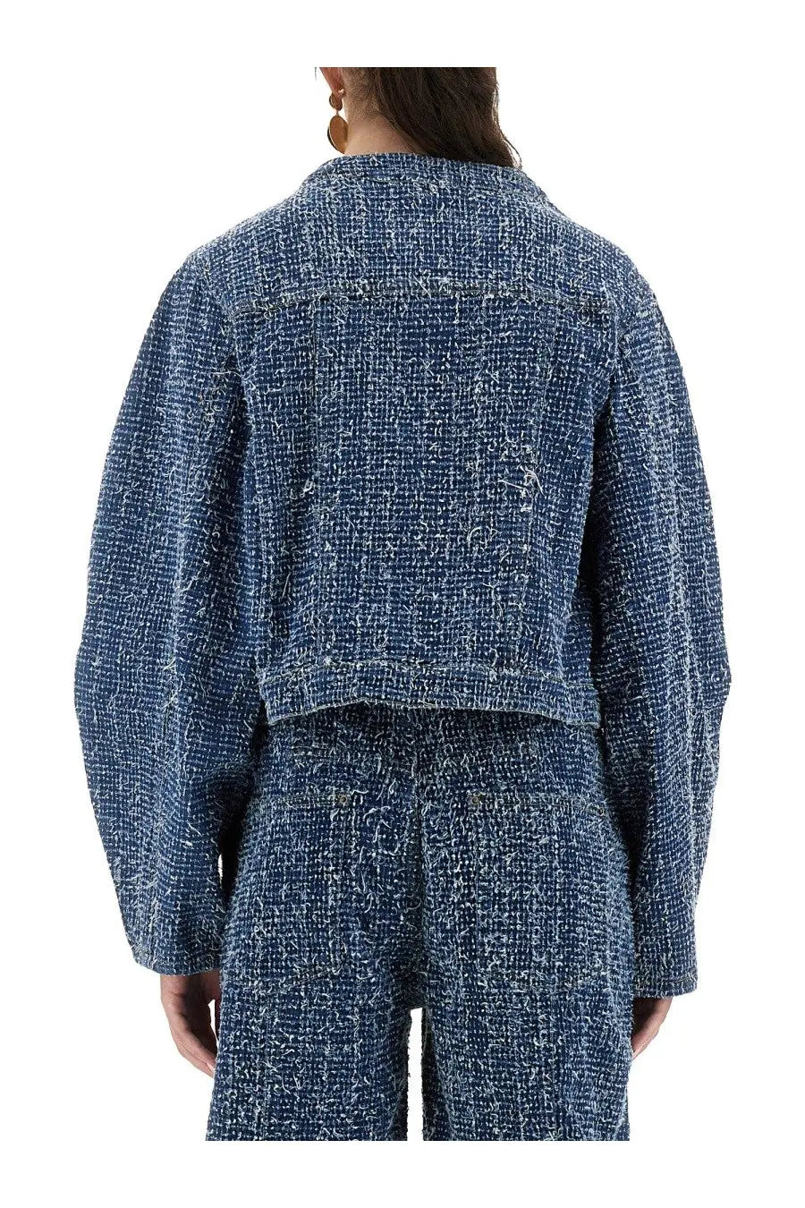 ROTATE Birger Christensen Women's Round Sleeve Jacket Blue, view 3