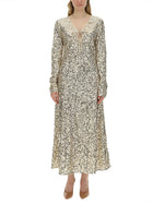ROTATE Birger Christensen Women's Sequined Dress Blue, view 4