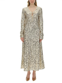 ROTATE Birger Christensen Women's Sequined Dress Blue, view 4