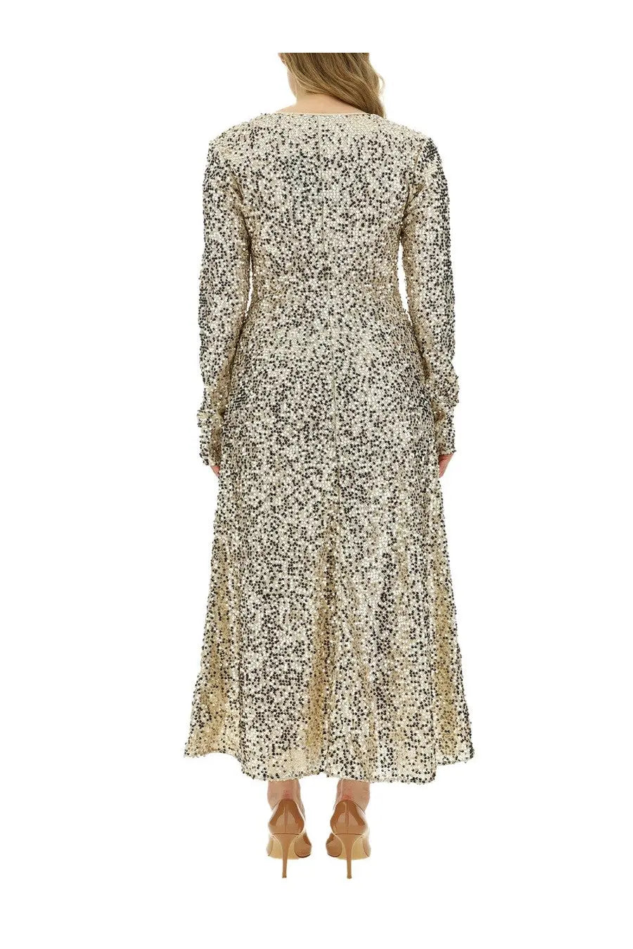 ROTATE Birger Christensen Women's Sequined Dress Blue, view 3