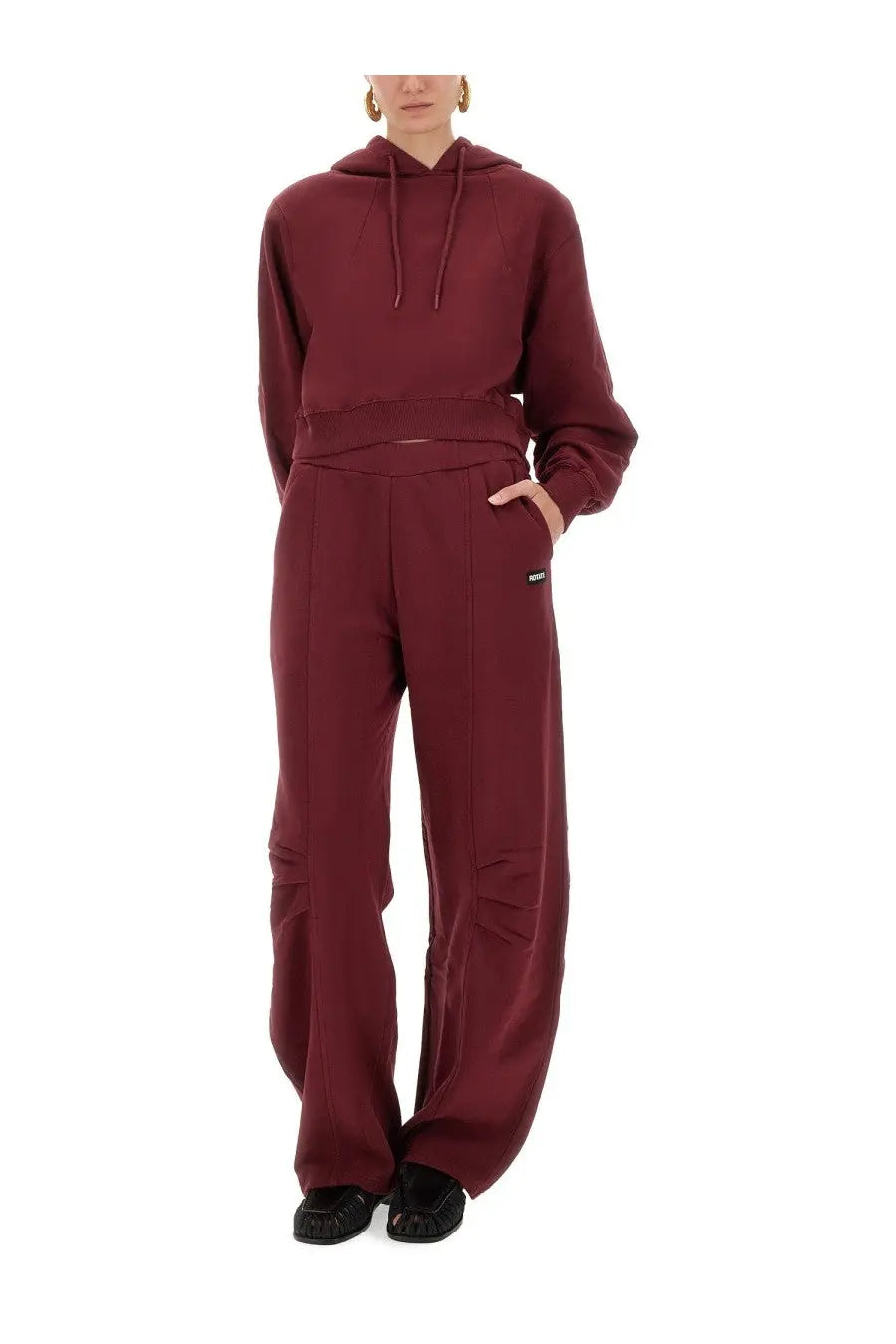 ROTATE Birger Christensen Women's Sports Pants Terry Back Red, view 2
