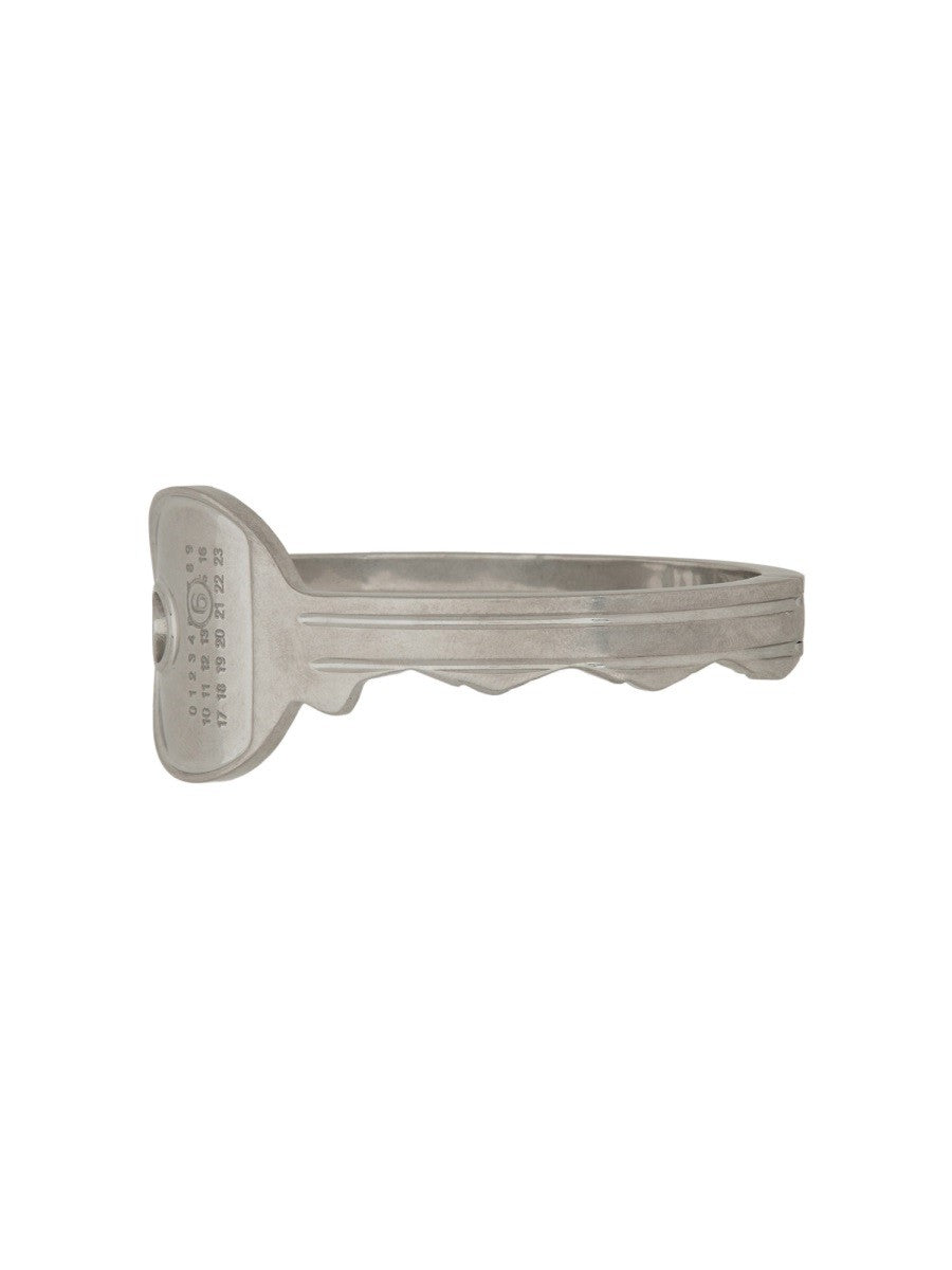 MM6 Maison Margiela Women's Round Key Bracelet Silver