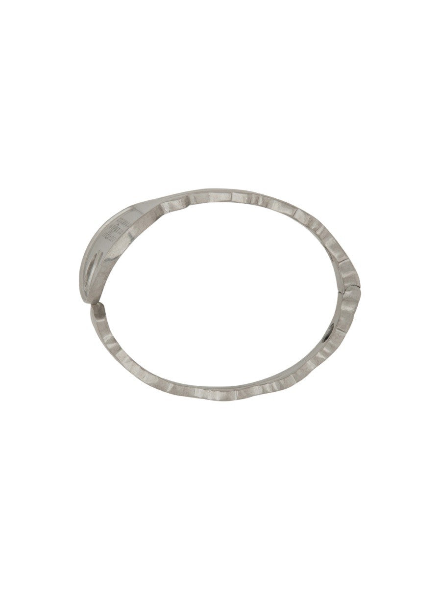 MM6 Maison Margiela Women's Round Key Bracelet Silver