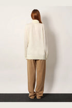 The Row Women's Lizzy Cashmere Top White, view 3