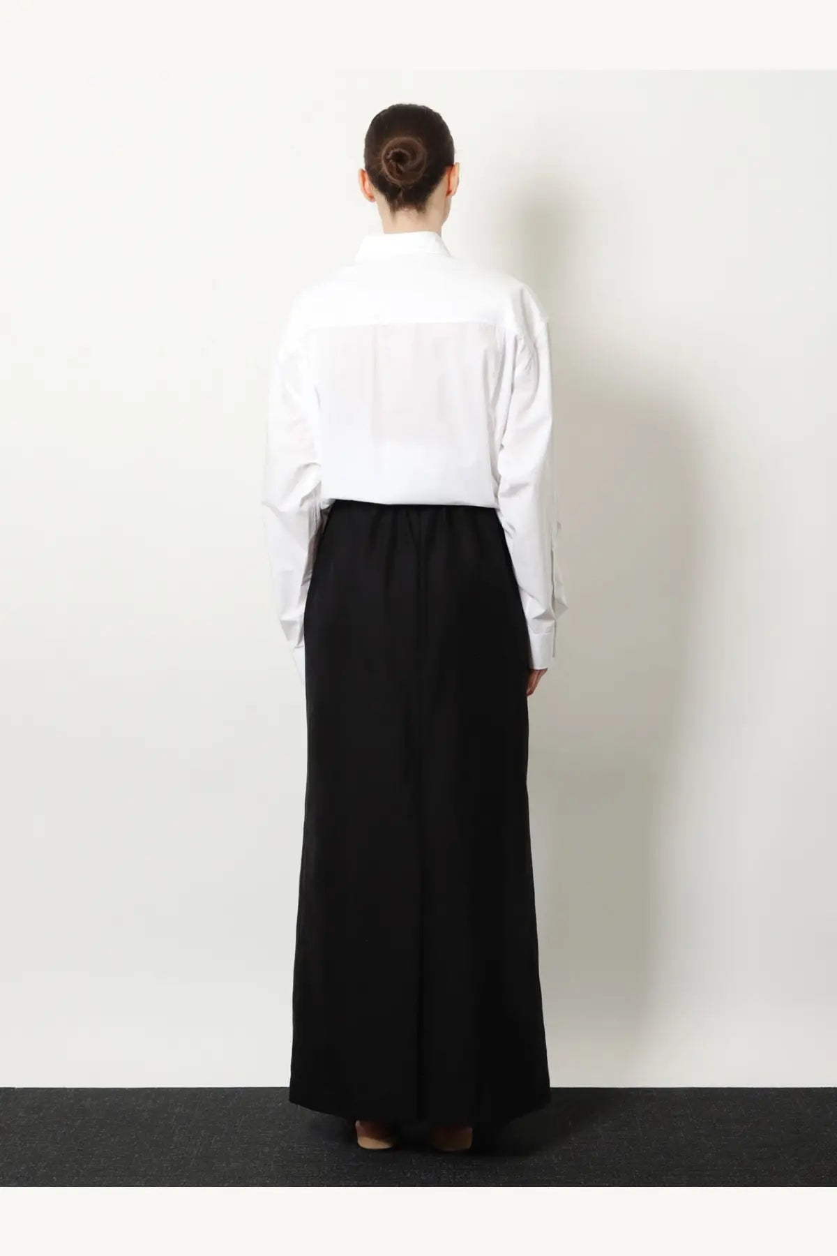 The Row Women's Saul Cotton and Silk Long Skirt Black, view 3