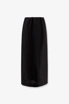 The Row Women's Saul Cotton and Silk Long Skirt Black
