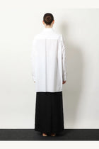 The Row Women's Victoria Cotton Shirt White, view 3