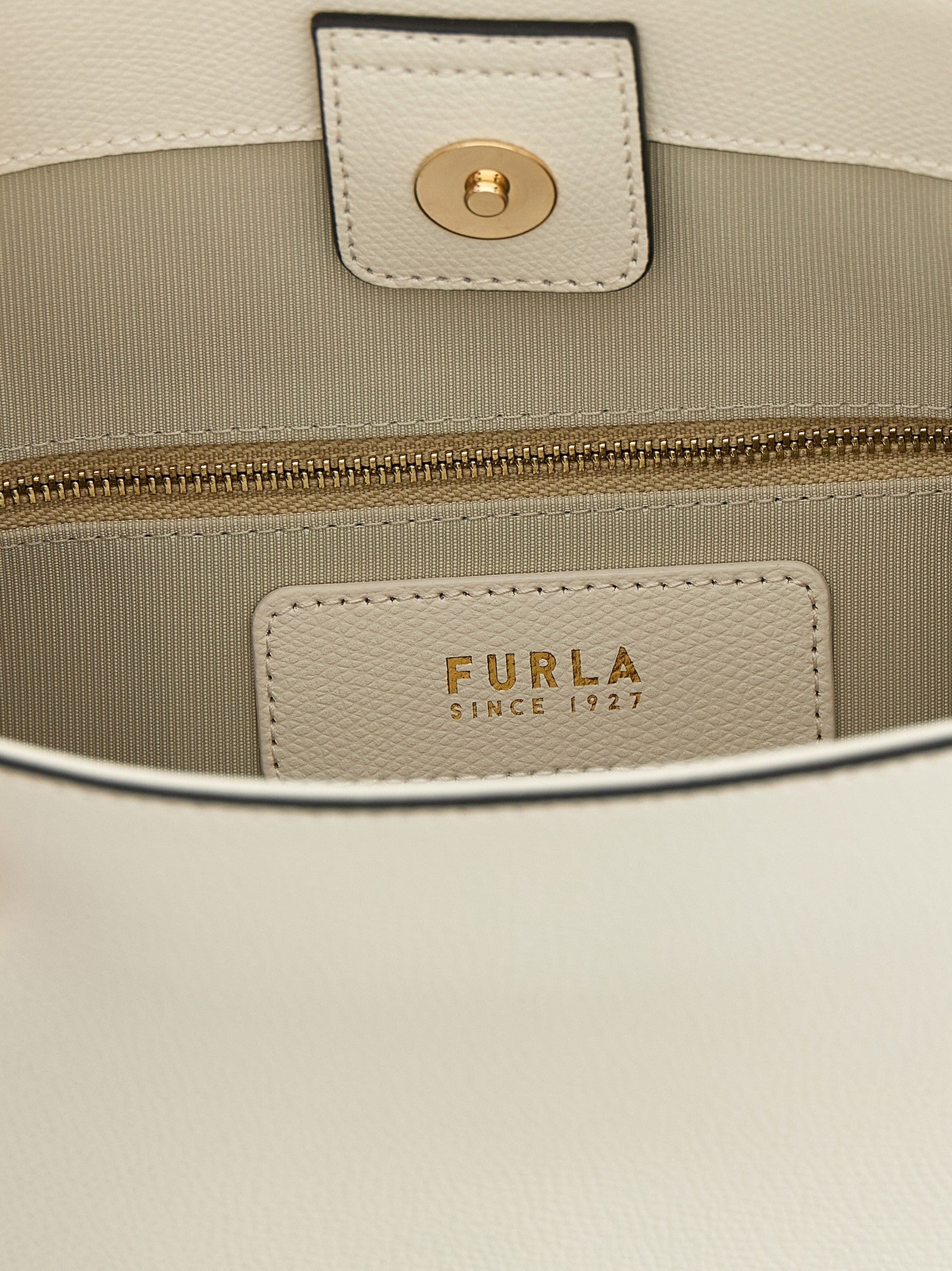 Furla Roxie Small Bucket Bag White