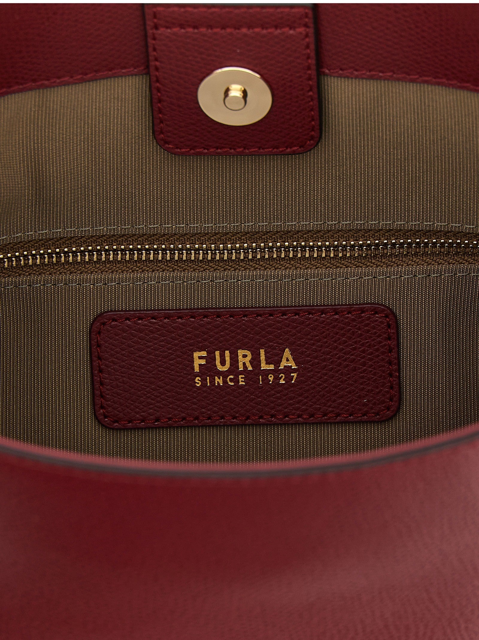 Furla Roxie Small Bucket Bag Red