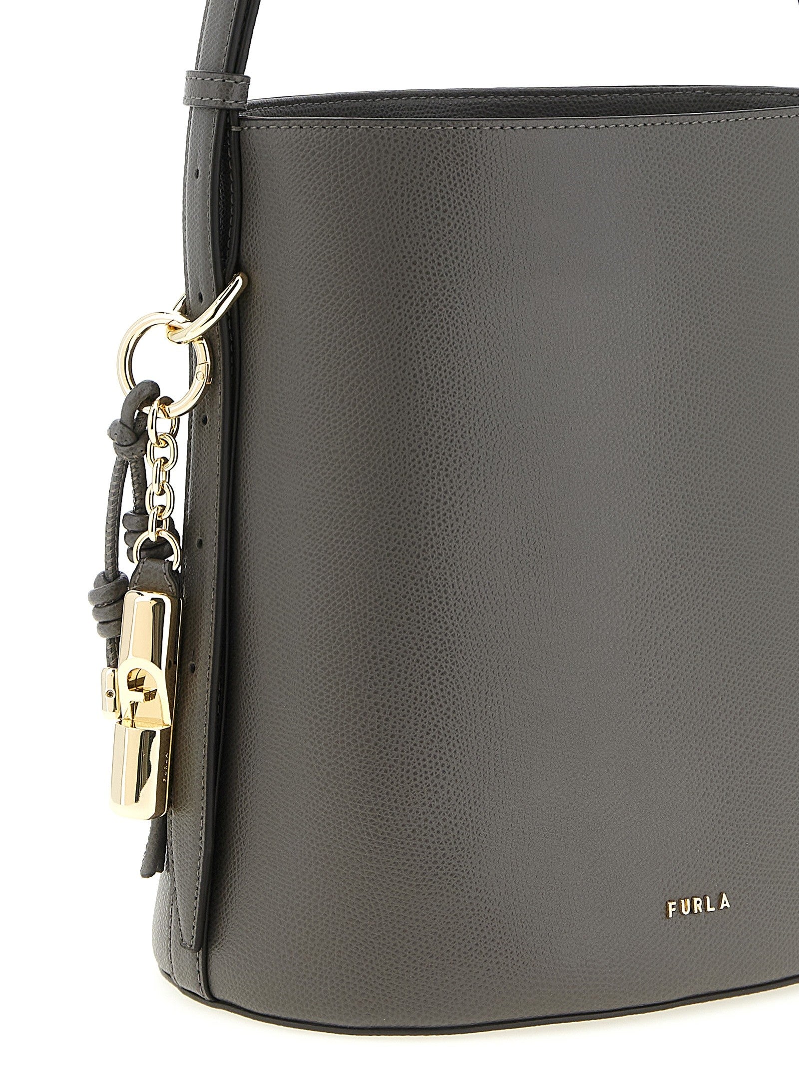 Furla Roxie Small Bucket Bag Grey