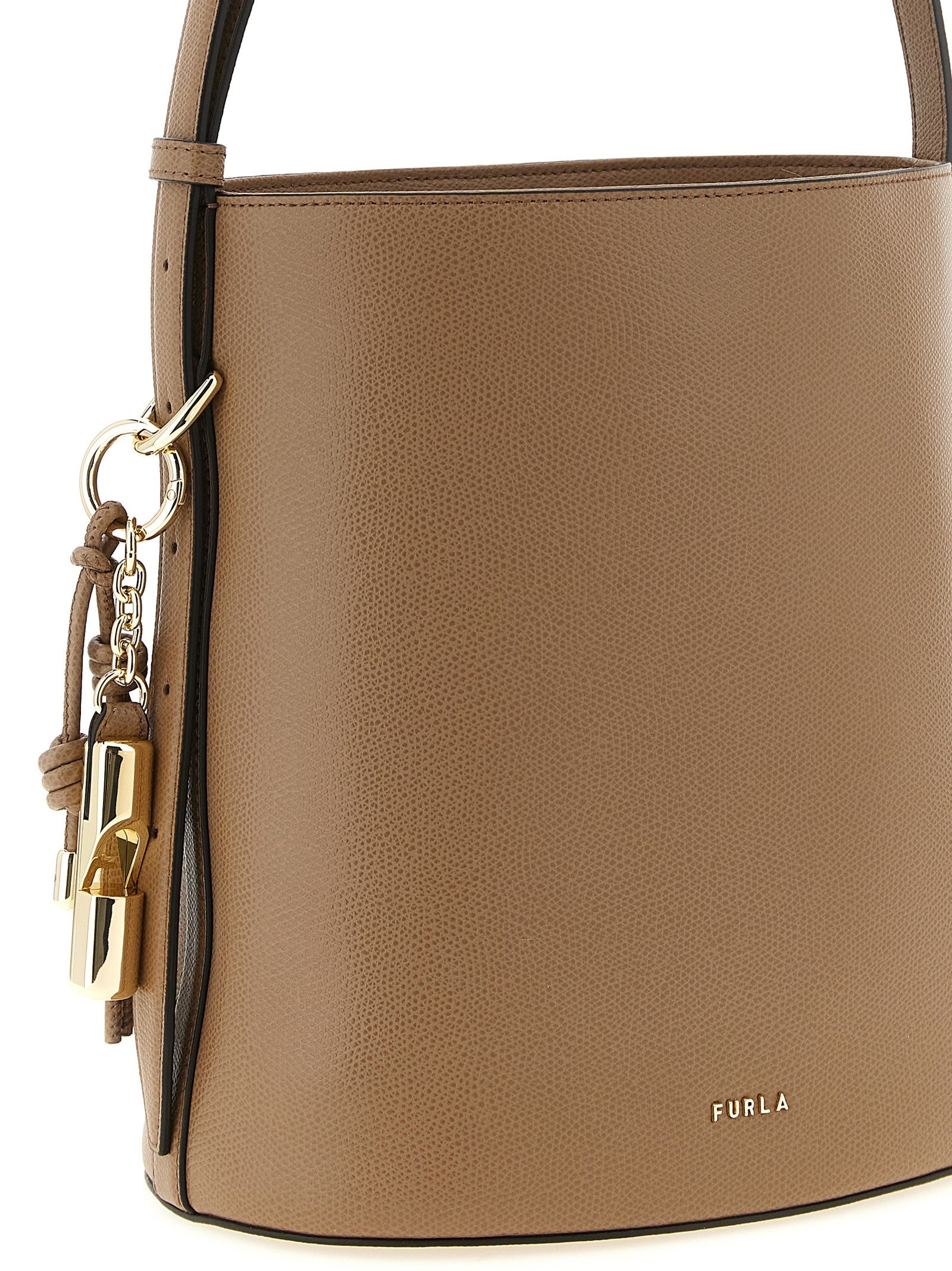 Furla Roxie Small Bucket Bag Beige