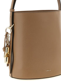 Furla Roxie Small Bucket Bag Beige
