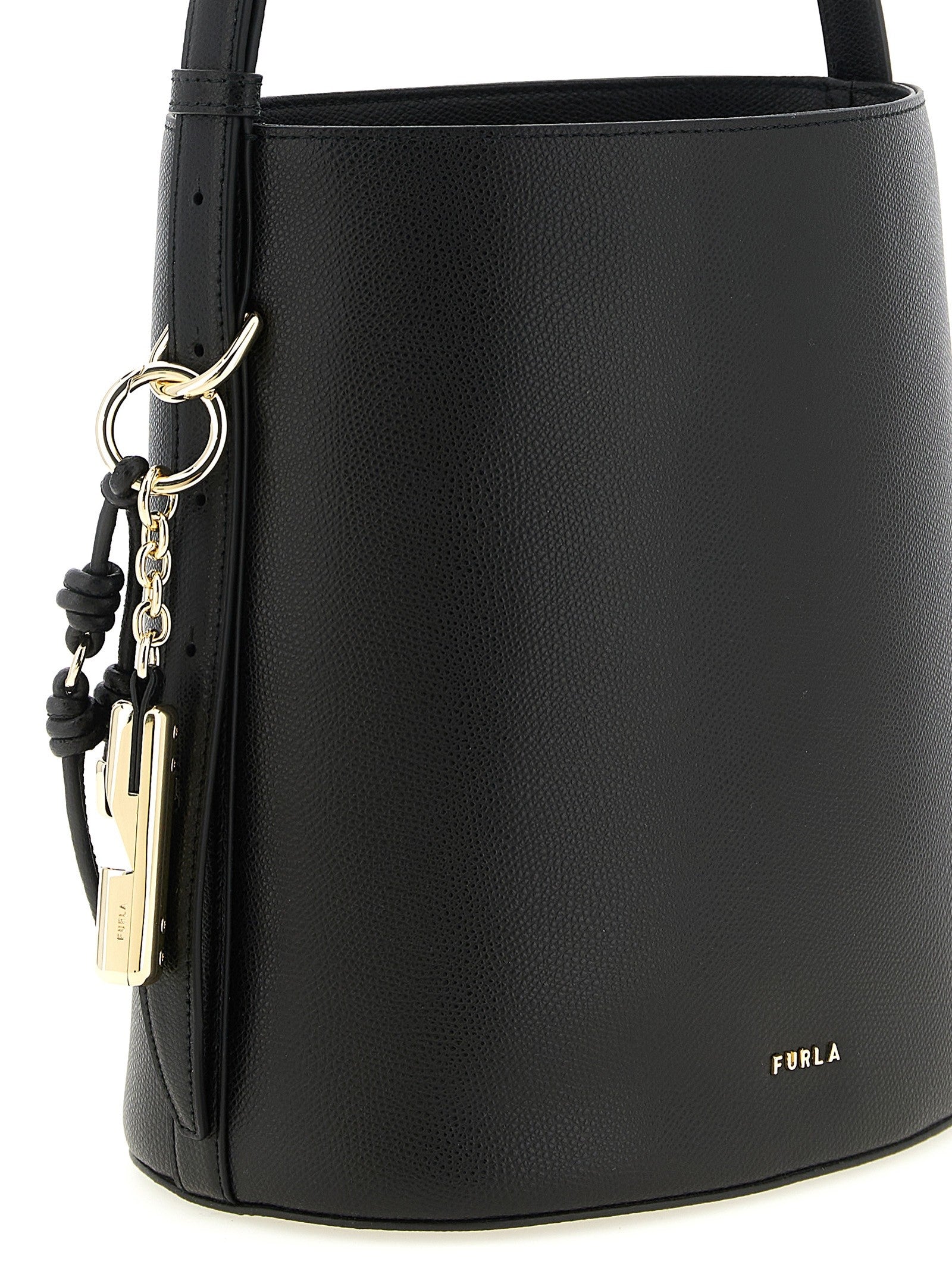 Furla Roxie Small Bucket Bag Black