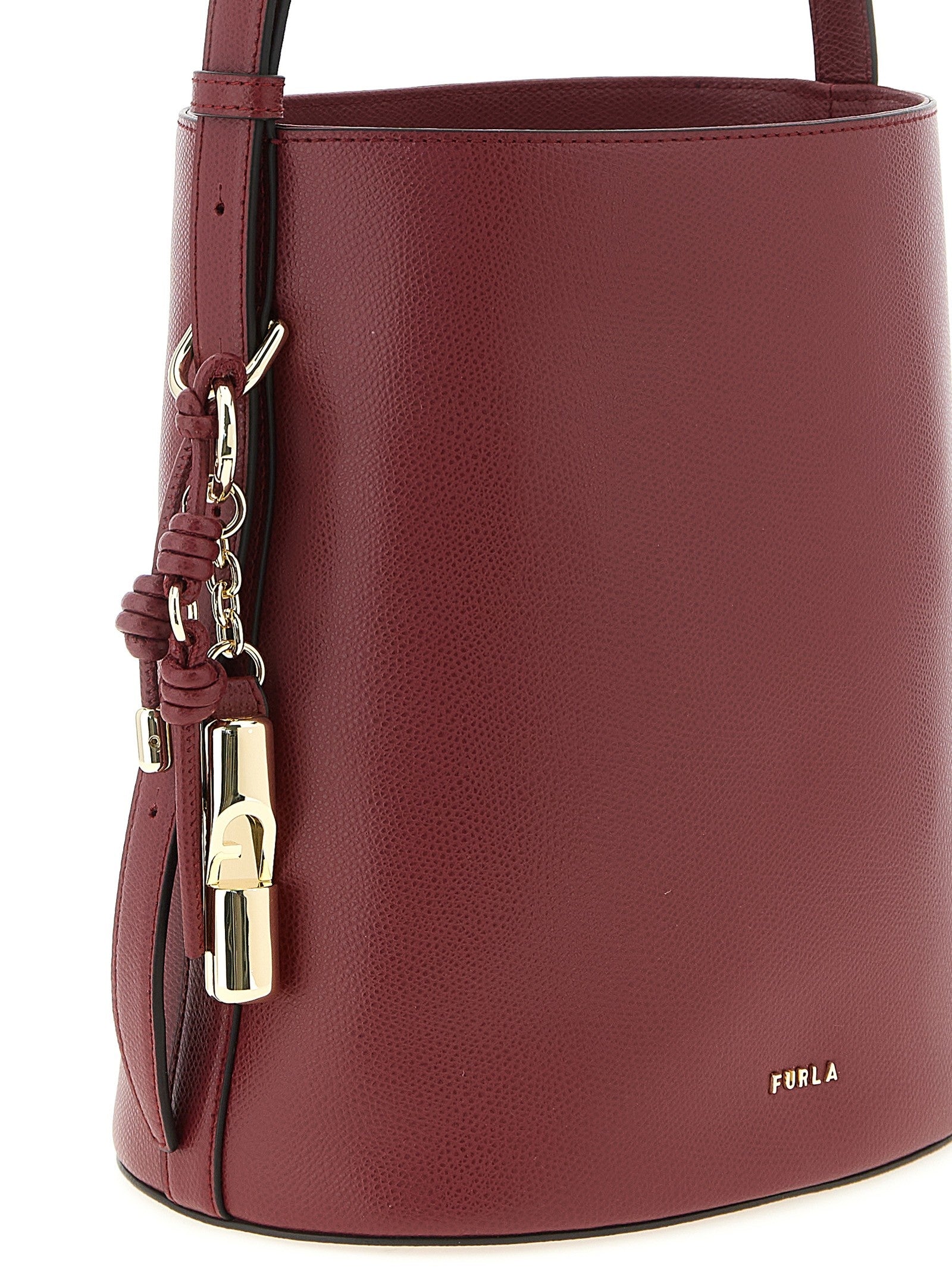 Furla Roxie Small Bucket Bag Red