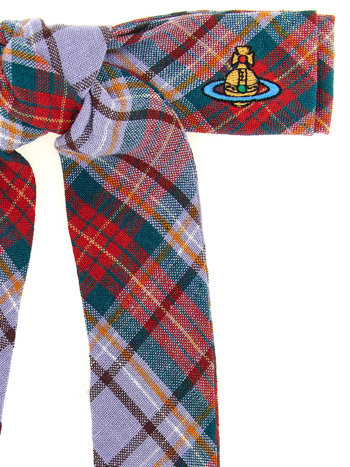 Vivienne Westwood Rtw Tartan Hair Clip Gold