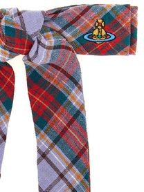 Vivienne Westwood Rtw Tartan Hair Clip Gold
