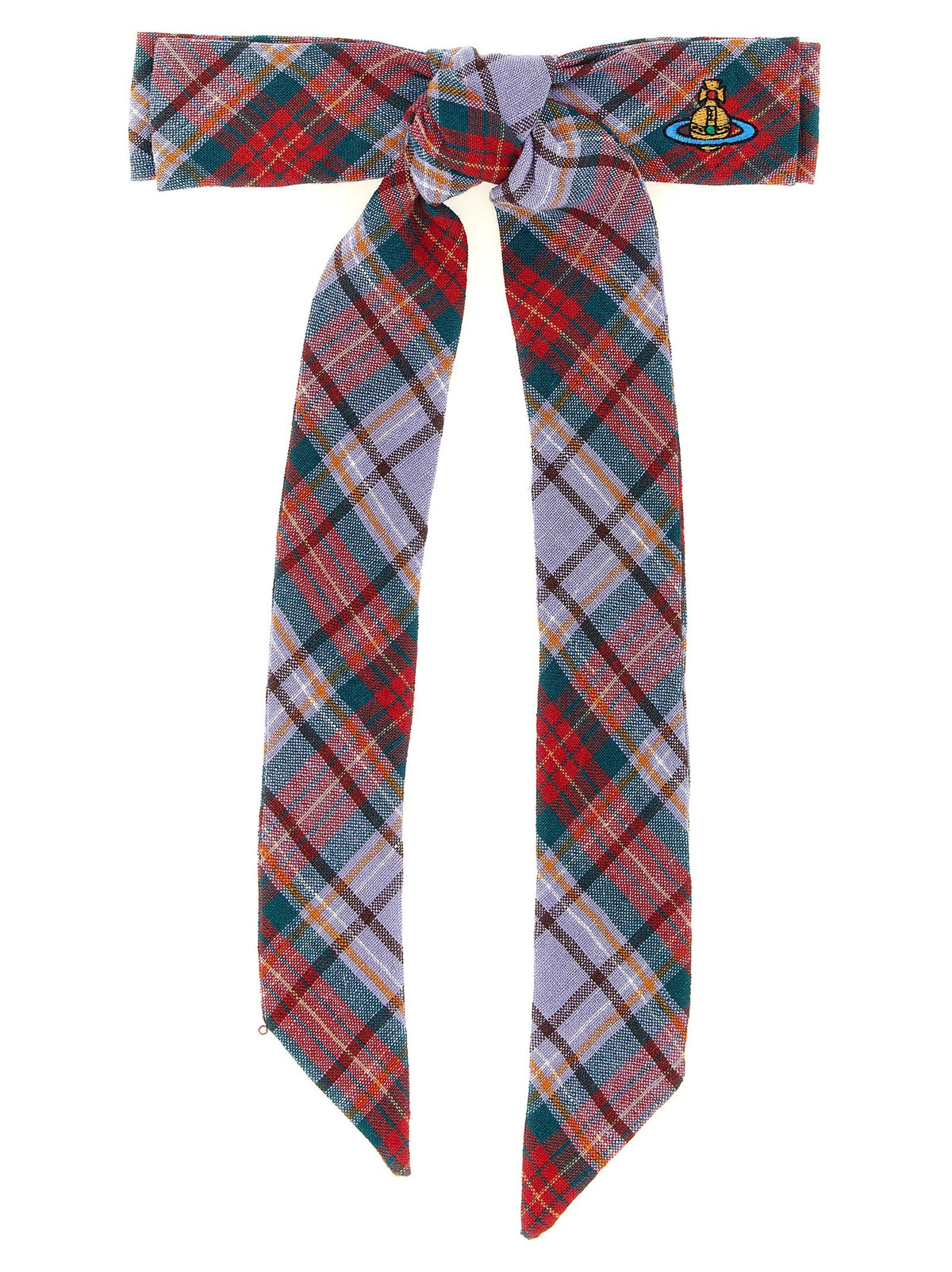 Vivienne Westwood Rtw Tartan Hair Clip Gold