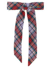 Vivienne Westwood Rtw Tartan Hair Clip Gold