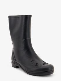 Celine Women's Rubber Garden Boots Black