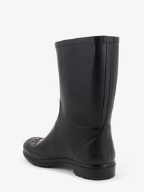 Celine Women's Rubber Garden Boots Black