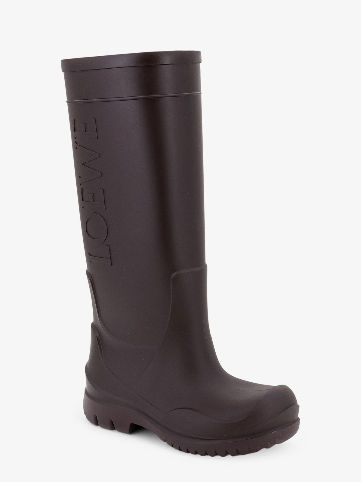 Loewe Women's Rubber Rain Boots Brown, view 2