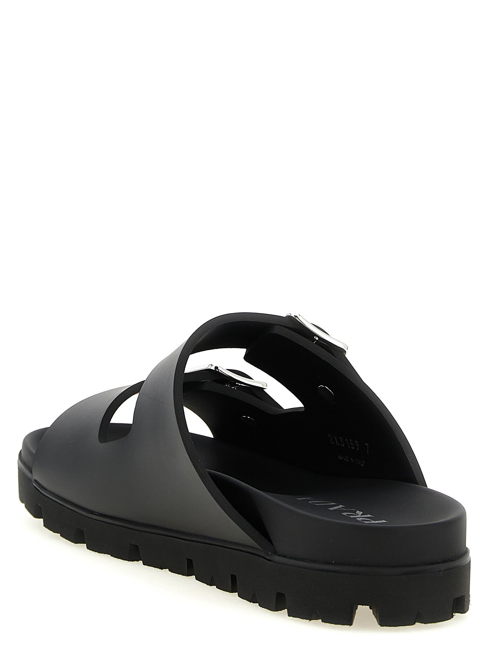 PRADA Rubber Slides Black