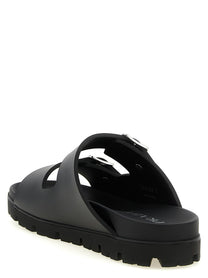 PRADA Rubber Slides Black