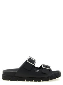 PRADA Rubber Slides Black