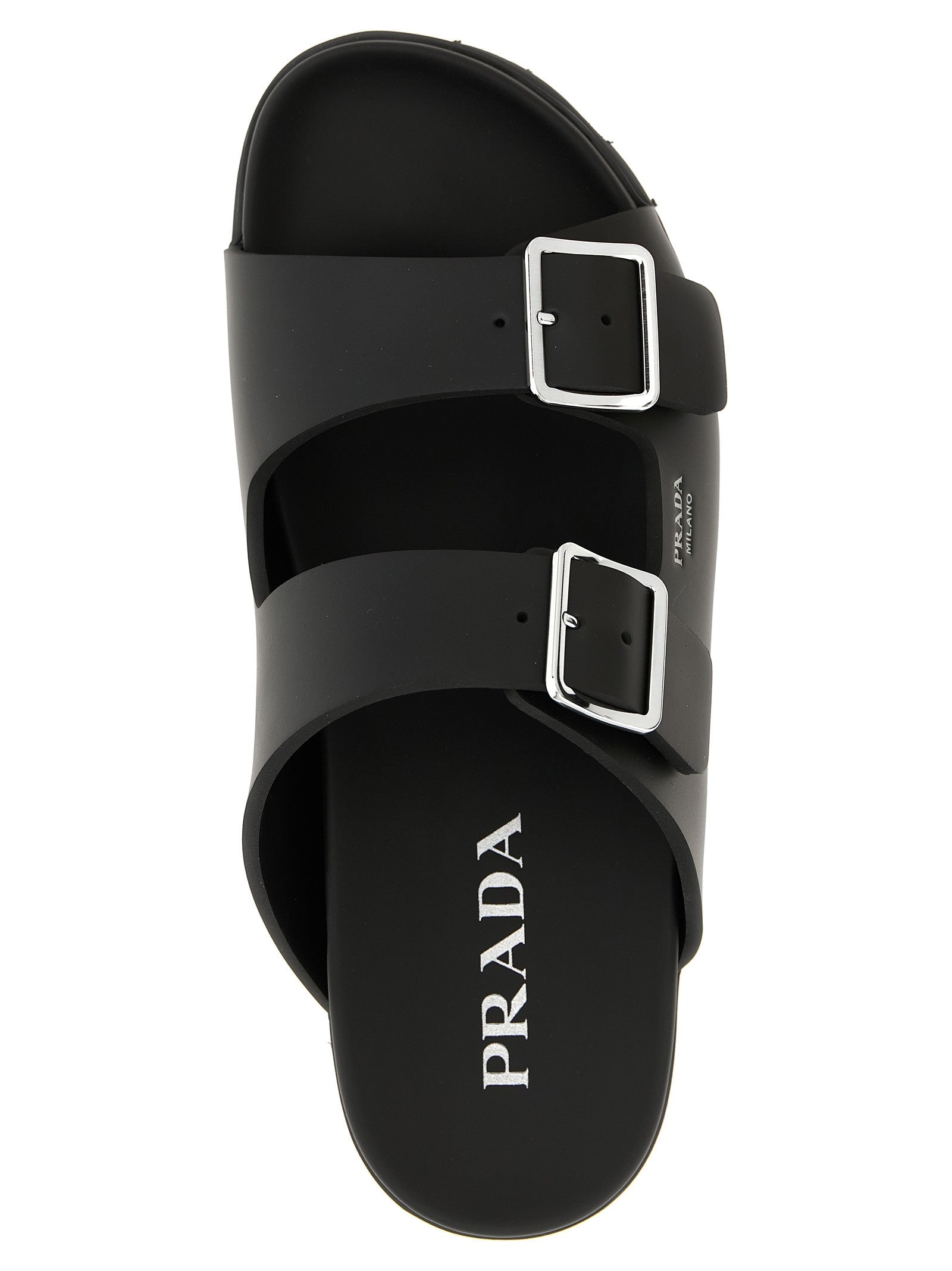 PRADA Rubber Slides Black