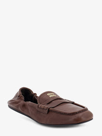 Miu Miu Women's Ruches Leather Loafers RADICA