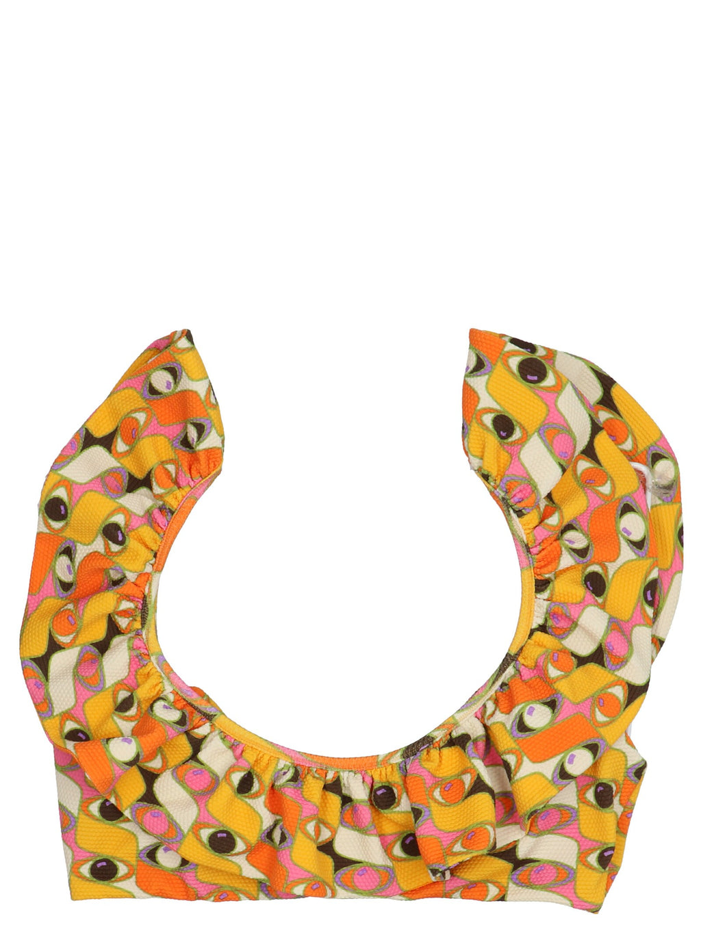 La DoubleJ Ruffle Bikini Top Gold
