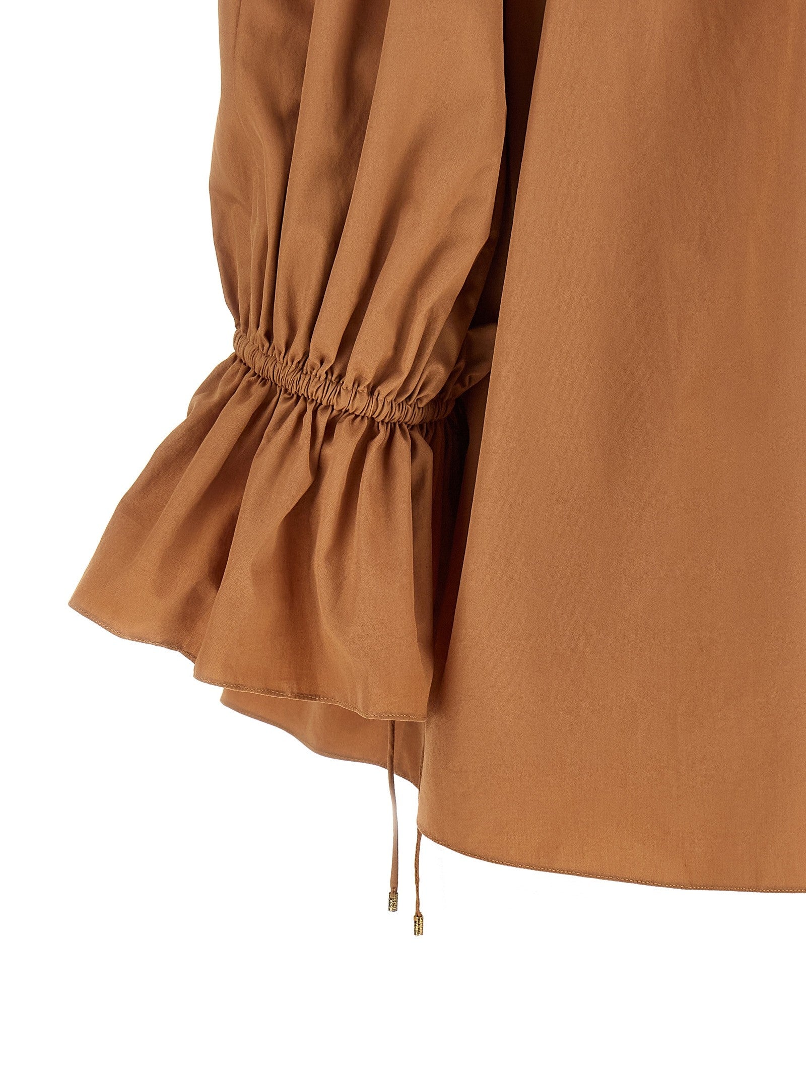 Chloé Ruffle Blouse Beige