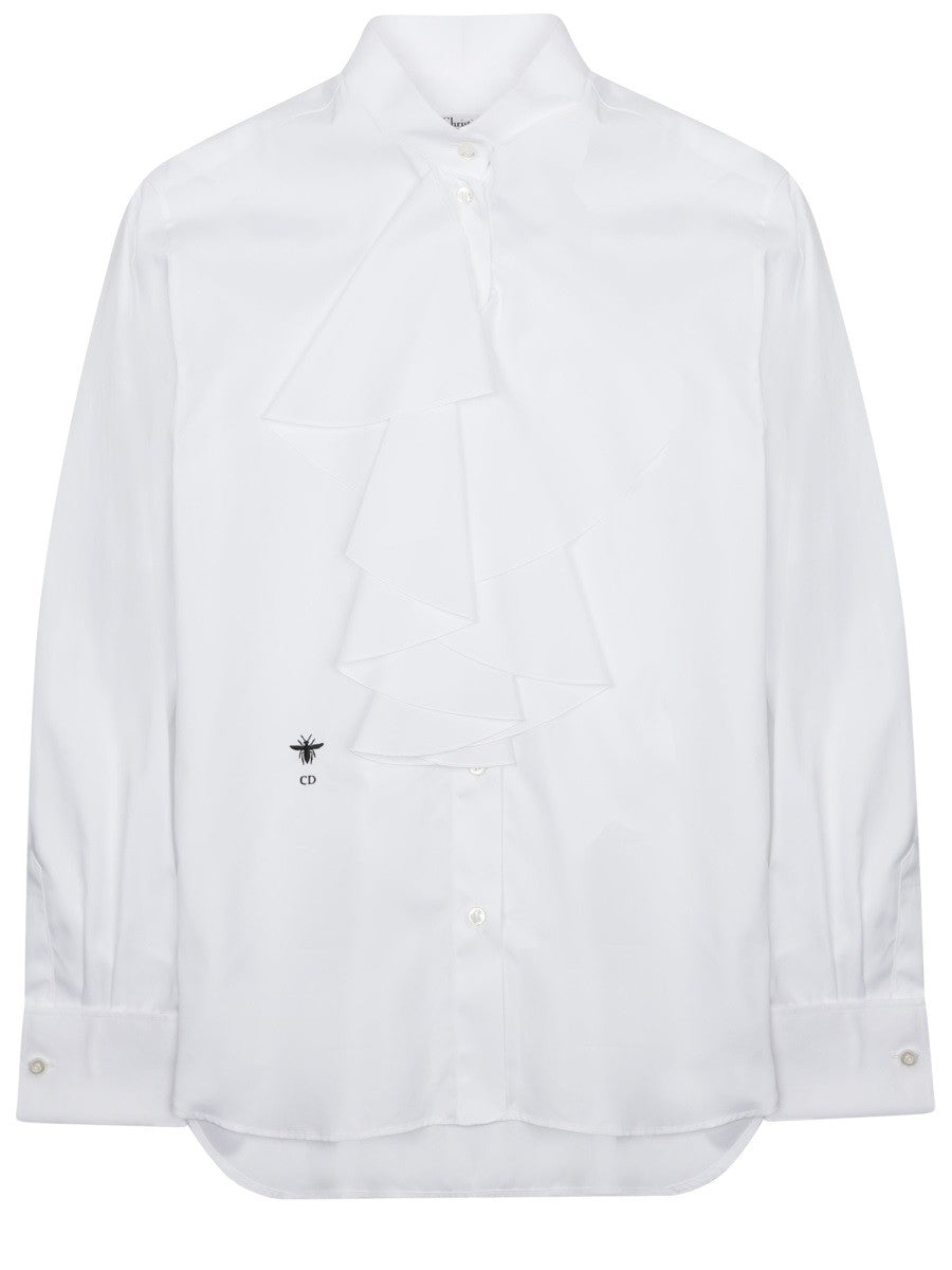 Dior Women's Ruffle Blouse White