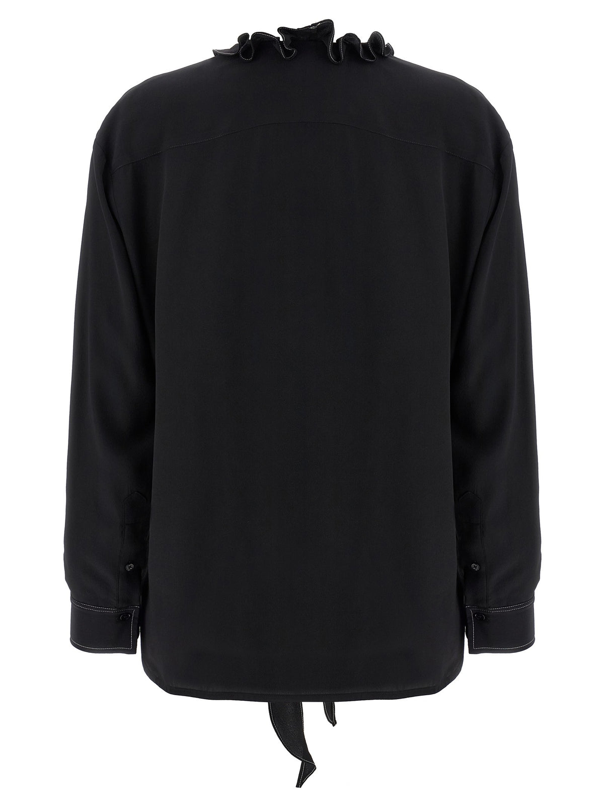 Victoria Beckham Ruffle Blouse Black