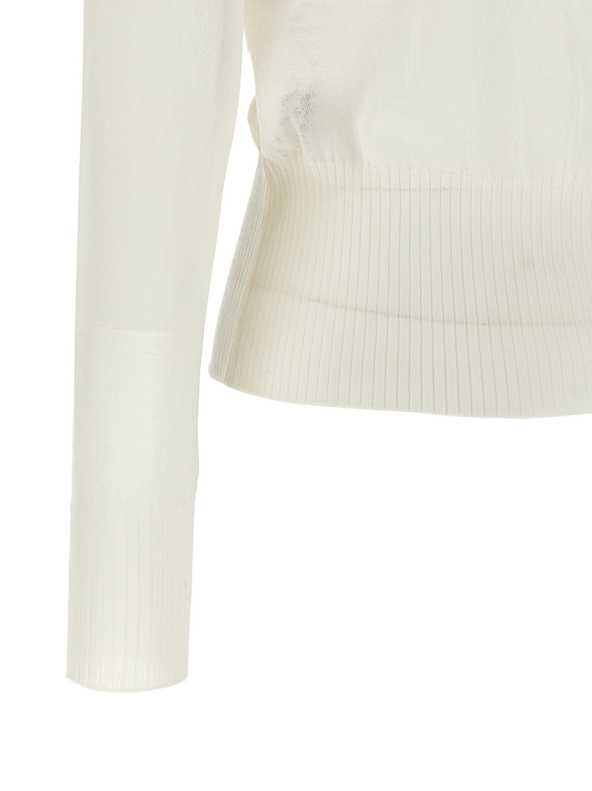Nude Lucy Ruffle Cardigan White