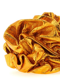 Dries Van Noten Ruffle Clutch Orange