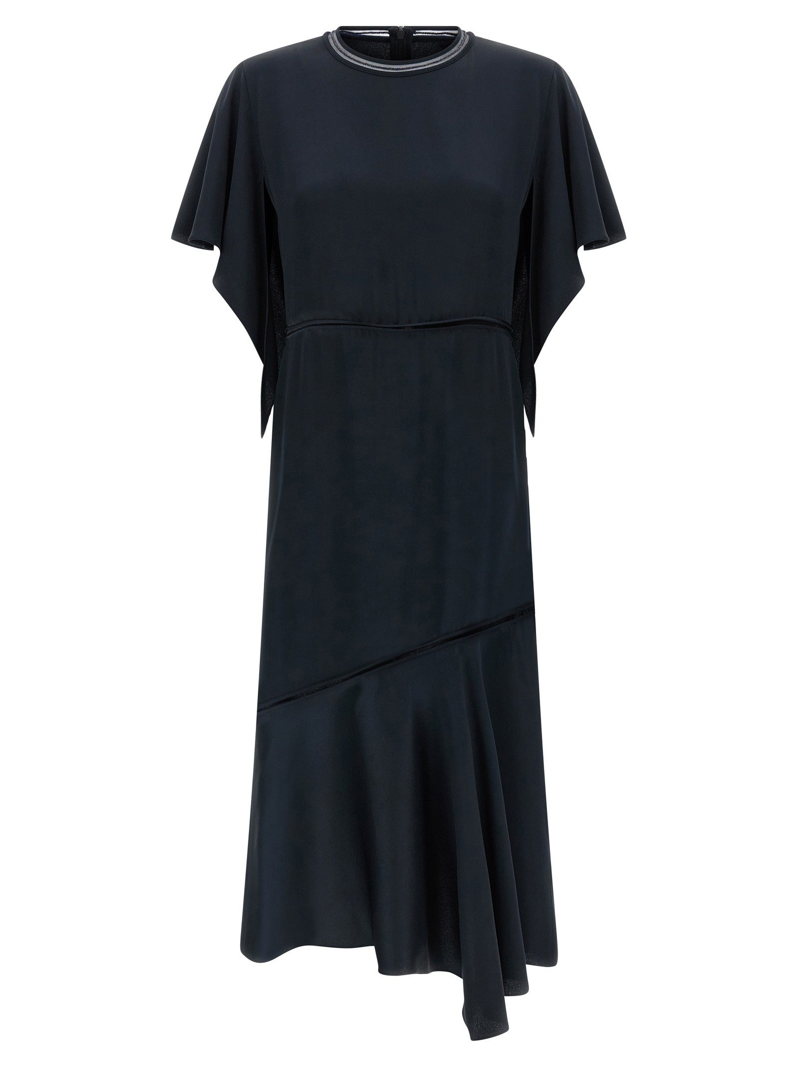 Fabiana Filippi Ruffle Dress Blue