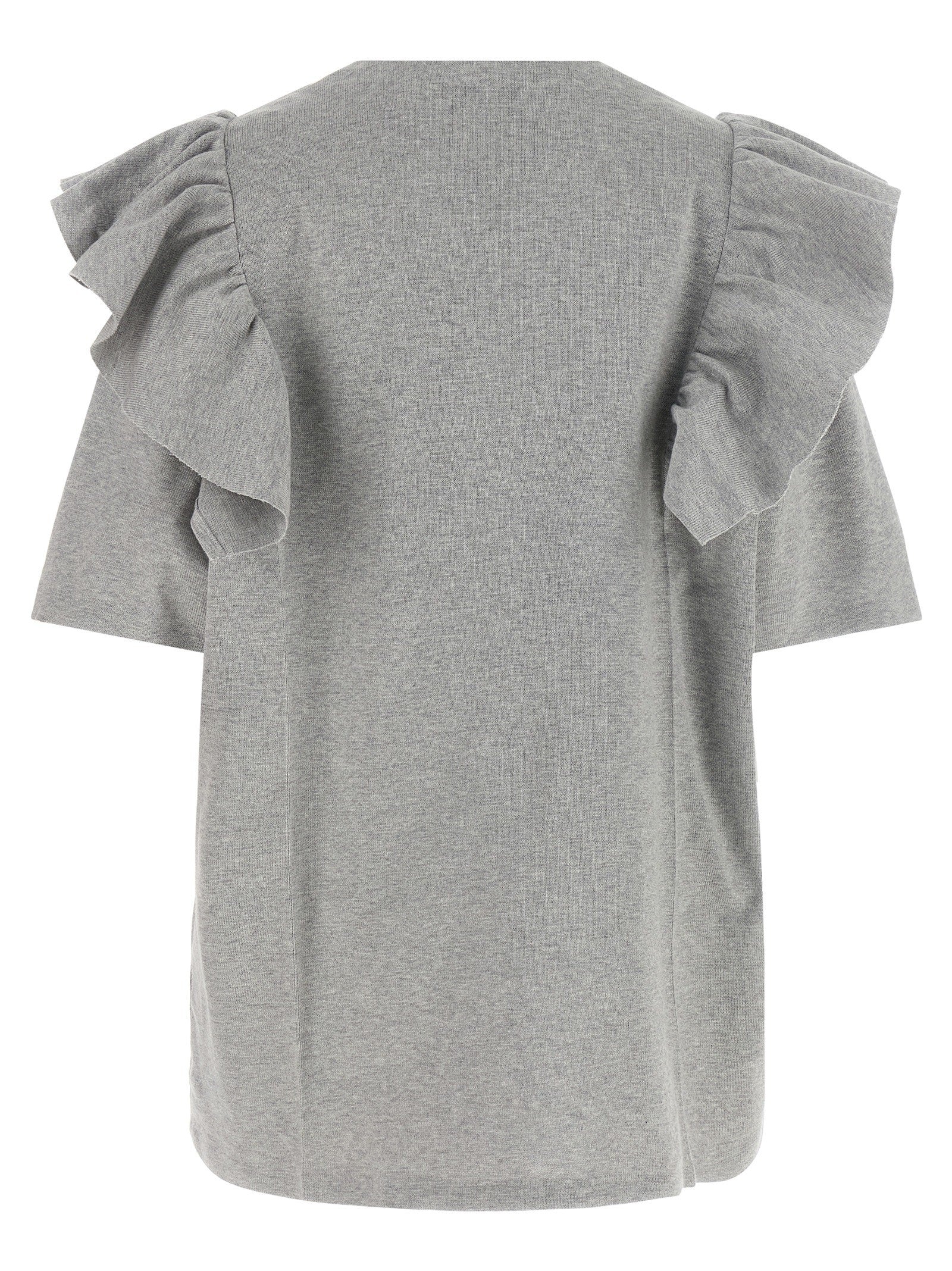 Miu Miu Ruffle Dress Grey