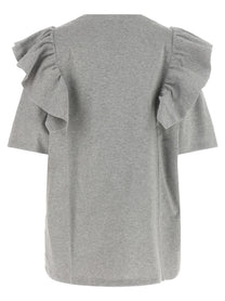 Miu Miu Ruffle Dress Grey