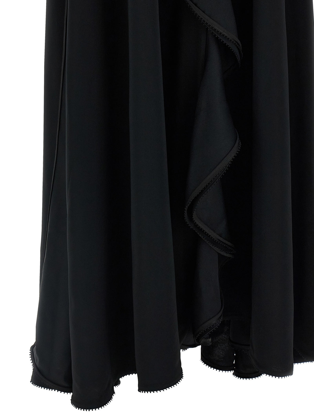 Giovanni Bedin Ruffle Dress Black, view 4