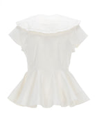 Ganni Women's Ruffle Shirt White, view 2
