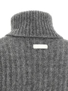 Elisabetta Franchi Ruffle Sweater Grey, view 4