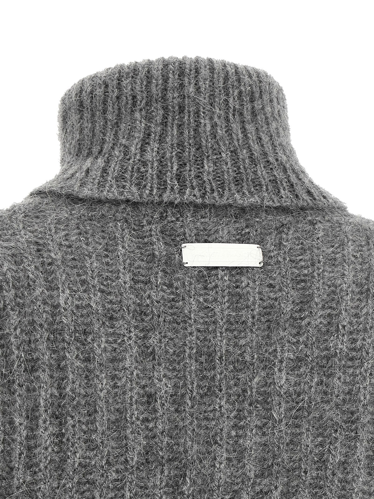Elisabetta Franchi Ruffle Sweater Grey